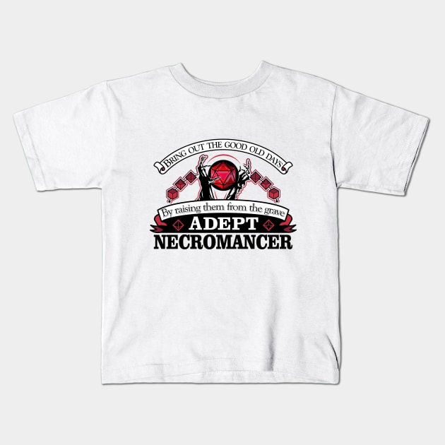 Adept Necromancer Kids T-Shirt by FallingStar